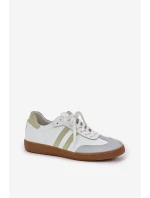 Zazoo N1068 Dámske kožené nízke tenisky White
