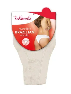 Dámske nohavičky brazilky BRAZILIAN Minislip - Bellinda - telová