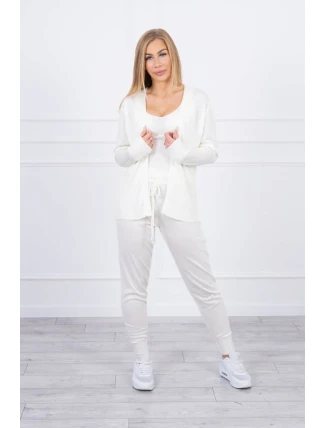 Súprava svetrov 3-dielna ecru