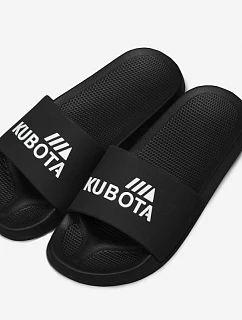 Pánske plážové žabky bazén basic black Kubota