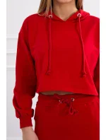 Súprava blúzky a sukne červená