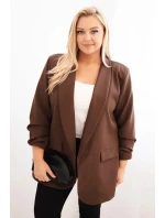 Dámske oblečenie Elegance Plus Size Brown