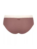 Dámske nohavičky GO Ribbed R Hipster C2P - BROWN - hnedá M003 - SLOGGI