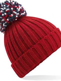 Beechfield B 390 Pletená čiapka „Hygge“ 53.0390 classic red