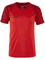 Craft Teamwear Squad Go Contrast Jersey Jr. Detské kontrastné športové tričko 82.2727 jasne červená/express Craft Teamwear Squad Go Contrast Jersey Jr. Detské kontrastné športové tričko 82.2727 jasne červená/express