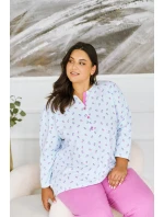 3462 DÁMSKE DLHÉ PYŽAMO YOLANDA 2XL-4XL