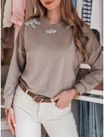 Dámska blúzka s dlhým rukávom Buttercotch CRYSTALIA mocha FashionStreet RY2770 Dámska blúzka s dlhým rukávom Buttercotch CRYSTALIA mocha FashionStreet RY2770