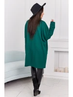 Kapska s vreckami tmavo zelená