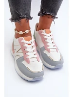 Sneakersy Damskie Z Eko Skóry Multikolor Kaimans