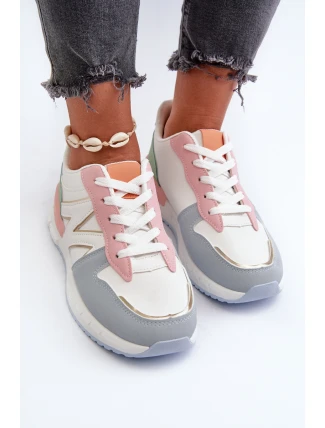 Sneakersy Damskie Z Eko Skóry Multikolor Kaimans