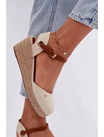 Dámske espadrilky na platforme Wrangler 20261087-99Q Beige
