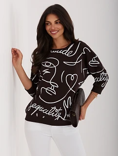 Blúzka RV BZ A267 1.58 tmavohnedá