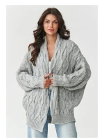 Sveter na gombíky model 217410 Makadamia Sveter na gombíky model 217410 Makadamia