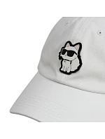Čiapka Karl Lagerfeld Paris Choupette Strapback, biela – L5WH7944 wht Čiapka Karl Lagerfeld Paris Choupette Strapback, biela – L5WH7944 wht