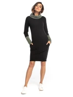 Dámske šaty Tessita T360 7 čierno / khaki - Tessita Dámske šaty Tessita T360 7 čierno / khaki - Tessita