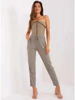 Dámske nohavice D73760M61869O Khaki - Sublevel