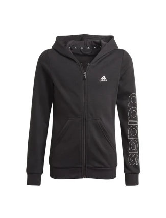 Mikina adidas Essentials Logo Full-Zip Hoodie Jr GN4050 Mikina adidas Essentials Logo Full-Zip Hoodie Jr GN4050