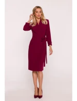 Dámske šaty S415 Bordeaux - Stylove Dámske šaty S415 Bordeaux - Stylove