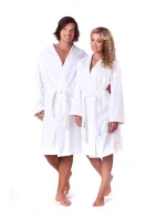 Unisex župan do sauny Kimono 1250 White - Vestis
