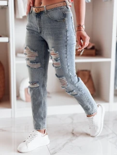 Dámske džínsové nohavice regular fit DESTINA blue FashionStreet UY2447