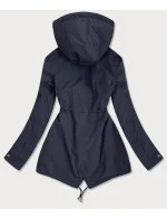 Modro-hnedá dámska obojstranná bunda (W507BIG) Modro-hnedá dámska obojstranná bunda (W507BIG)