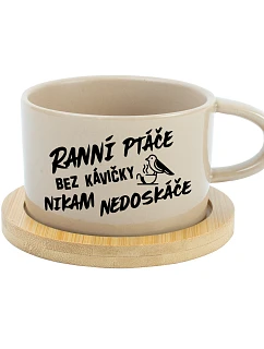 RANNÁ KÁVA BEZ KÁVY - šálka s krémovou makrónkou 200 ml