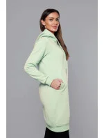 Dlhá tepláková mikina v pistáciovej farbe (YS10005-39)