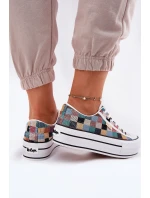 Wzorzyste Trampki Damskie Na Platformie Lee Cooper LCW-25-31-3441L Multikolor