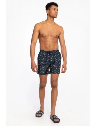 Pánske plavky F1GT03WO05Y U173 tmavo modré - Guess