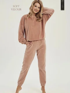 Dámska tepláková súprava Belle 3023 01 Brown and beige - Taro