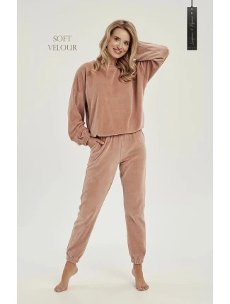 Dámska tepláková súprava Belle 3023 01 Brown and beige - Taro