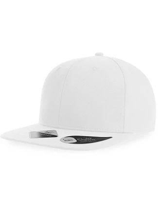 Atlantis Headwear James 6-panelová čiapka s kšiltom 33.0108 biela Atlantis Headwear James 6-panelová čiapka s kšiltom 33.0108 biela