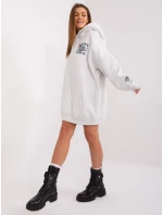 Mikina D10606BA02406D2 svetlo šedá