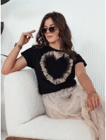 Dámske tričko TICKER čierne FashionStreet RY2344 Dámske tričko TICKER čierne FashionStreet RY2344