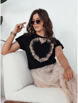 Dámske tričko TICKER čierne FashionStreet RY2344 Dámske tričko TICKER čierne FashionStreet RY2344