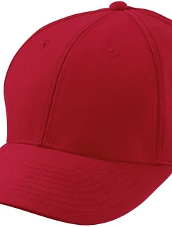 Daiber MB 6135 6-panelová polyesterová čiapka z mikrovlákna 03.6135 červená