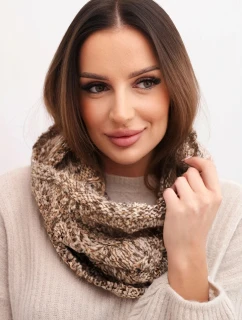 Dámska mäkká zimná vlnená hruď KN25 tmavo béžová