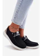 Lekkie Materiałowe Półbuty Damskie McKeylor 96116 Czarne