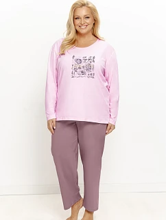 Pyžamo Taro 3657 Solene, s dlhými rukávmi, veľkosti 2XL–4XL, Z26