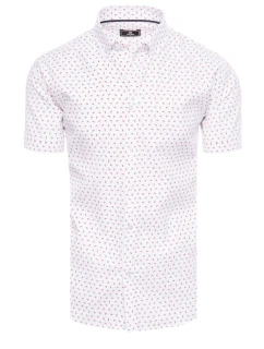 Pánske biele tričko s krátkym rukávom FashionStreet KX1025