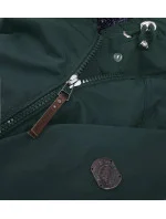 Dámska nepremokavá parka zeleno-sivá (m-923)