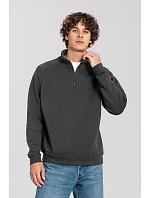 Fruit of the Loom Iconic Premium Zip Neck Sweat – ťažká mikina s 1/4 zipsom 16.2288 light graphite Fruit of the Loom Iconic Premium Zip Neck Sweat – ťažká mikina s 1/4 zipsom 16.2288 light graphite