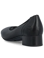 Dámske kožené lodičky 43452-00 black - Rieker Dámske kožené lodičky 43452-00 black - Rieker
