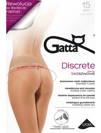 Discrete - Dámske pančuchové nohavice 15 DEN - GATTA Discrete - Dámske pančuchové nohavice 15 DEN - GATTA