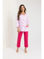 Regina 723 7/8 2XL-3XL Z25/26 dámske pyžamo bez zipsu Regina 723 7/8 2XL-3XL Z25/26 dámske pyžamo bez zipsu
