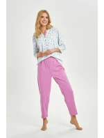 3446 DÁMSKE DLHÉ PYŽAMO YOLANDA M-XL