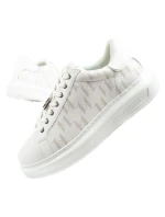 Karl Lagerfeld Kapri pánske tenisky kožené biele