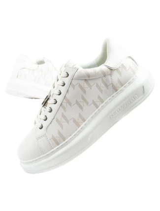 Karl Lagerfeld Kapri pánske tenisky kožené biele