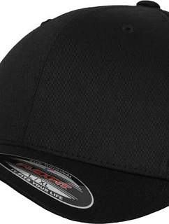 Flexfit 6277 6-panelová čiapka Flexfit Wooly Combed 55.6277 čierna