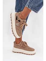 Dámske topánky na platforme A209 beige - Sweet Shoes Dámske topánky na platforme A209 beige - Sweet Shoes
